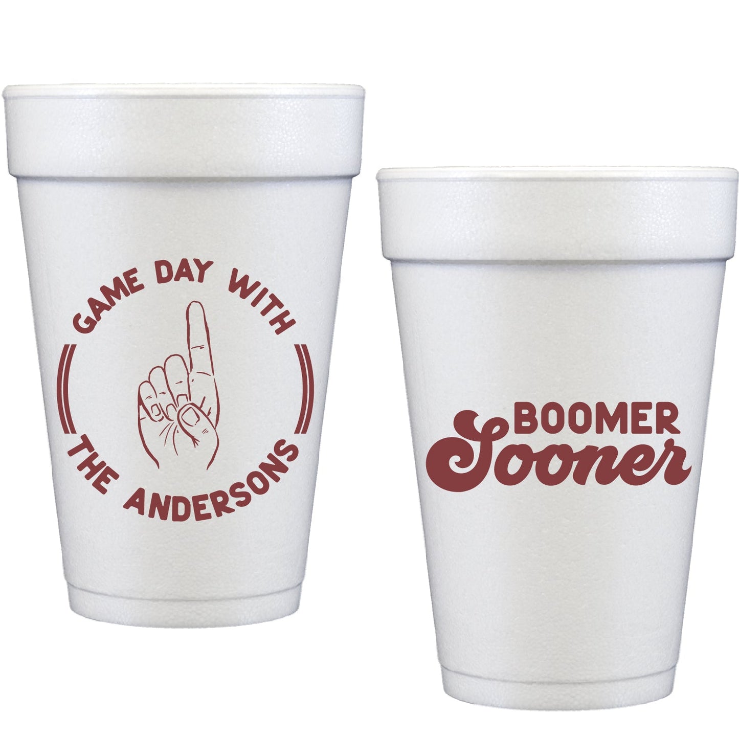 ou game day | styrofoam cups