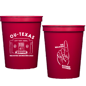 ou red river | stadium cups