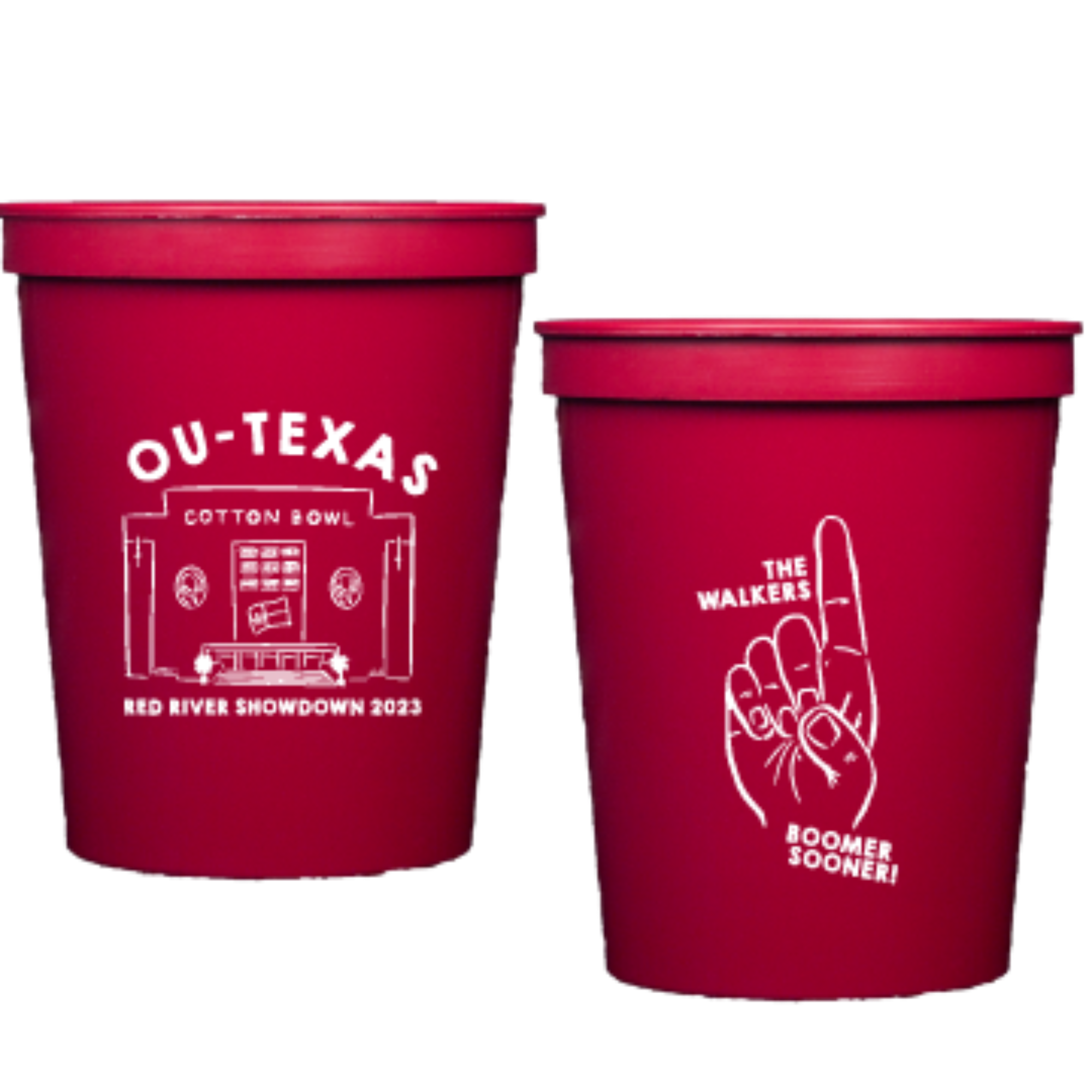 ou red river | stadium cups