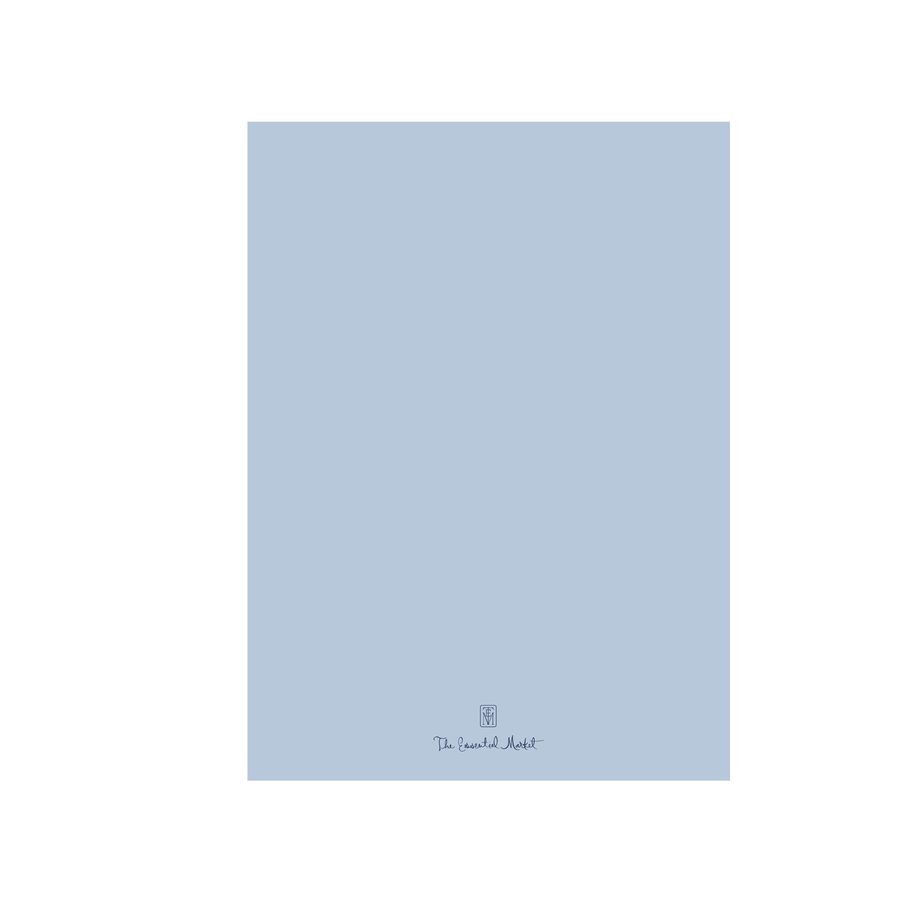 blue florals | invitation