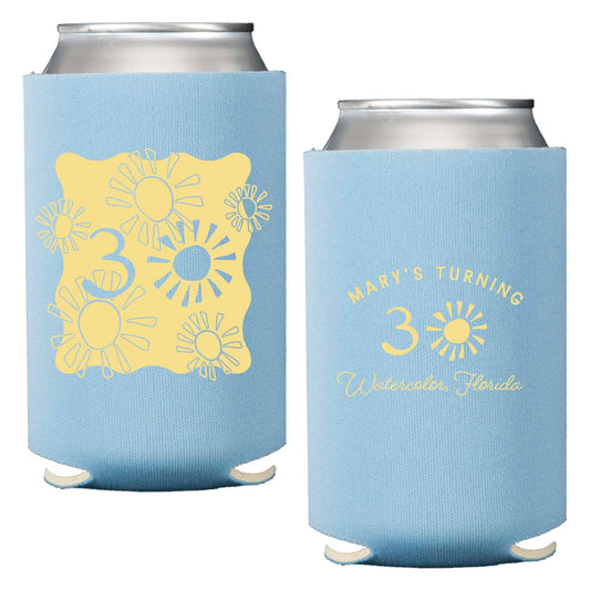 sunshine blue | can cooler