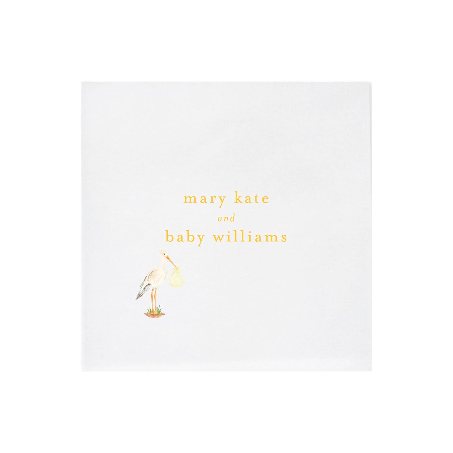 baby stork | napkins | 3ply or linen