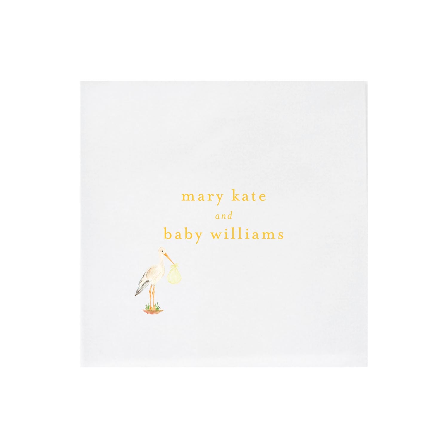 baby stork | napkins | 3ply or linen