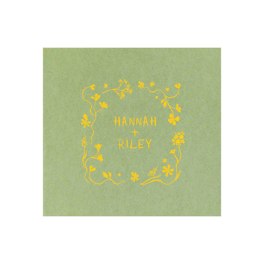 blooming with love | napkins | 3ply or linen