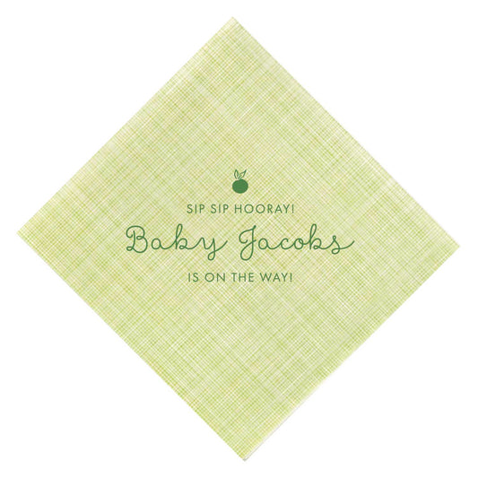 cutie baby shower | napkins | 3ply or linen