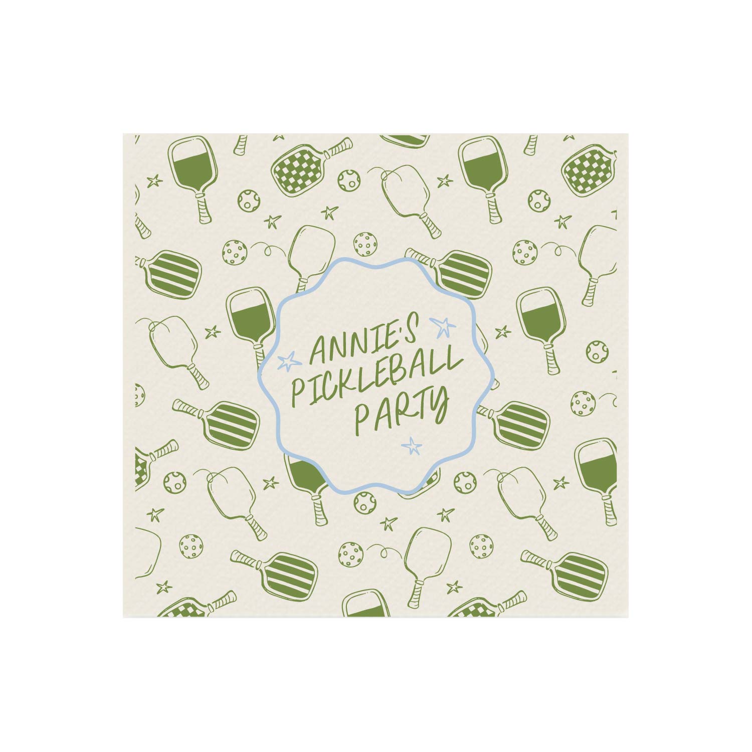 pickle party | napkins | 3ply or linen