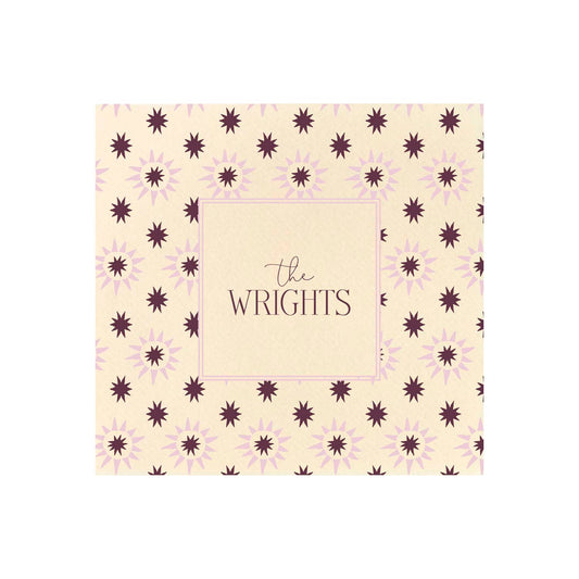 pink and berry starburst | napkins | 3ply or linen