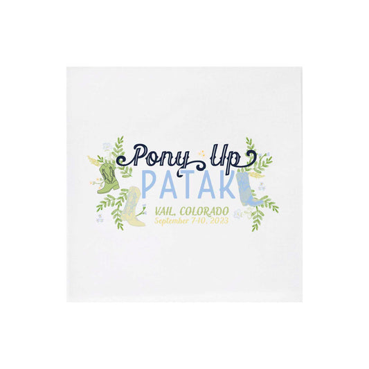 pony up | digital | napkins | 3ply or linen