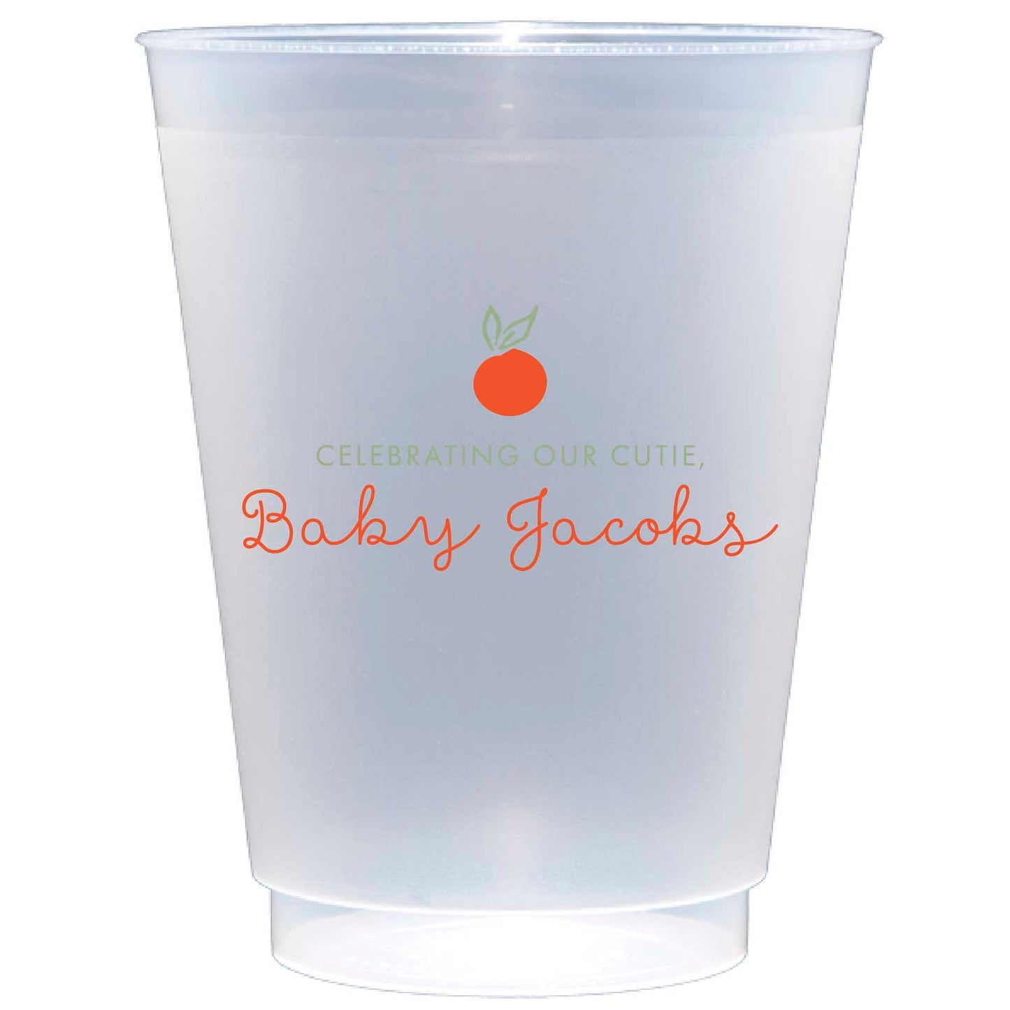 Personalized cutie baby  | Frosted Flex Cup