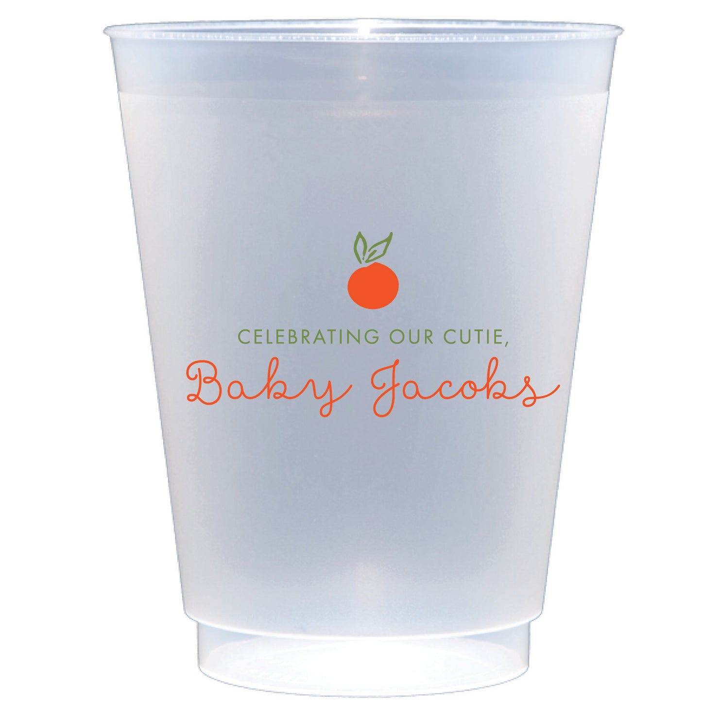 cutie baby shower | shatterproof frosted flex