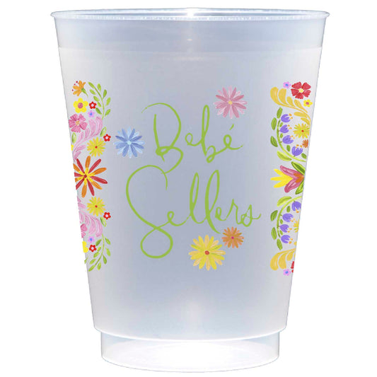 Personalized floral fiesta | Frosted Flex Cup