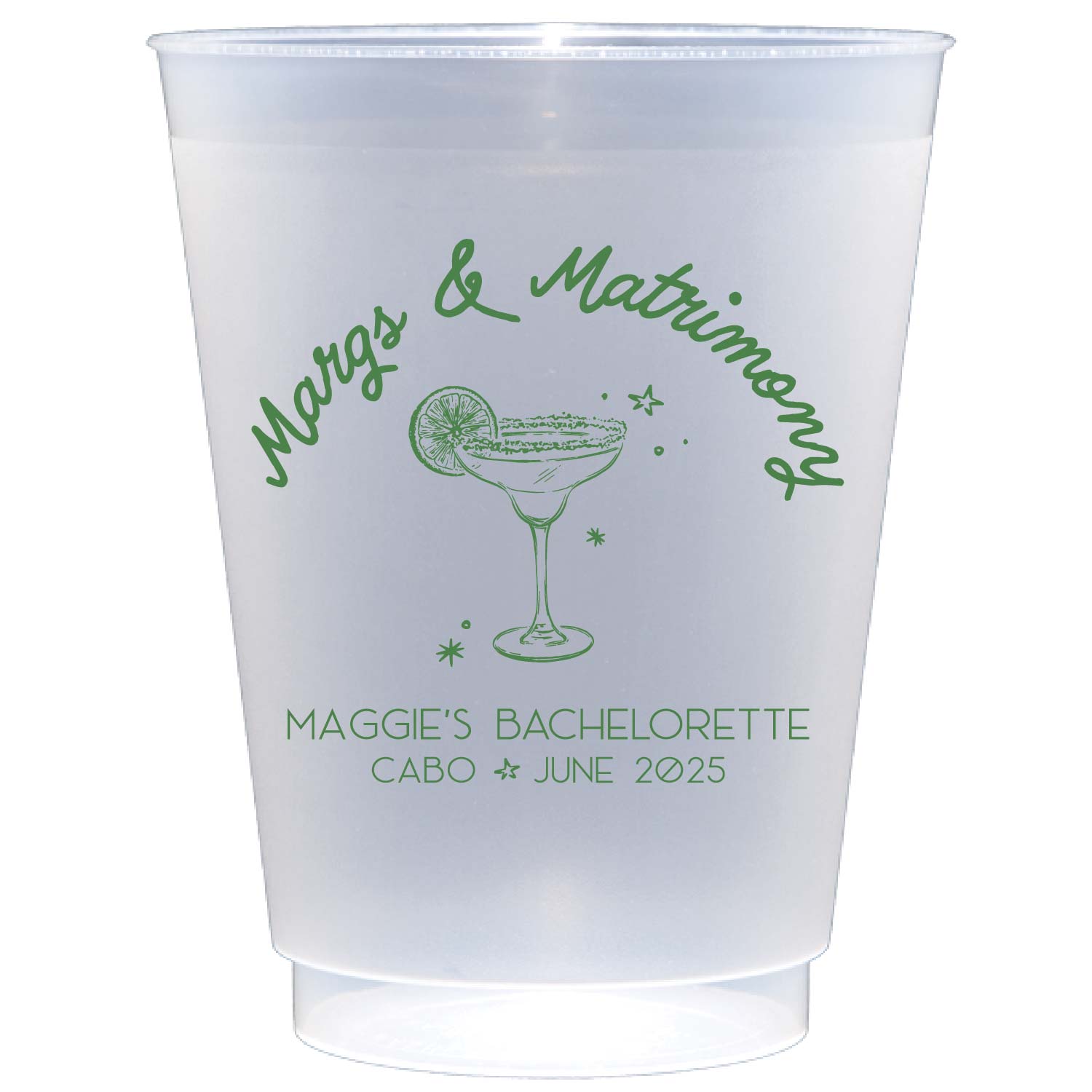margs & matrimony | shatterproof frosted flex | digital