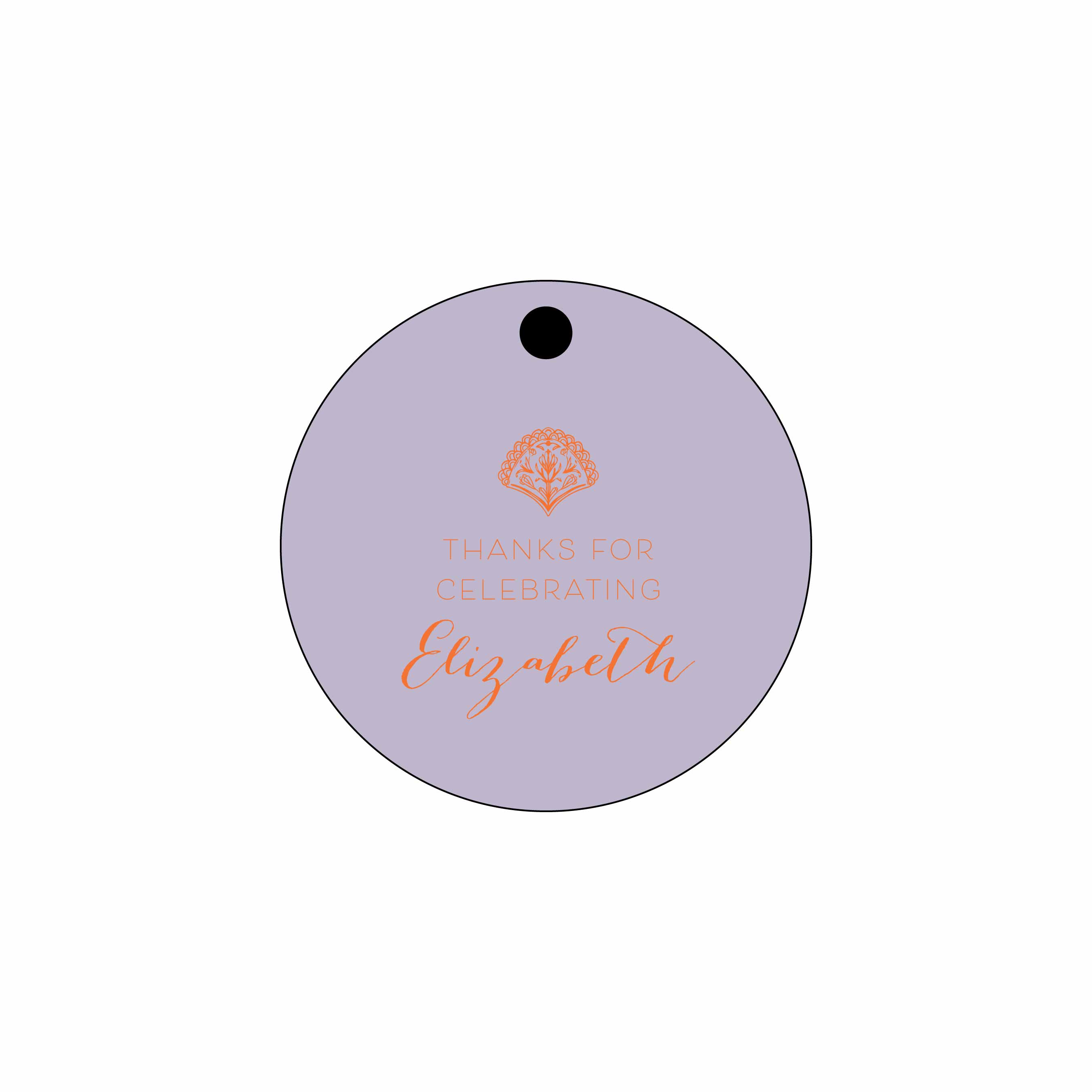 blockprint coral | gift tags | specialty printing