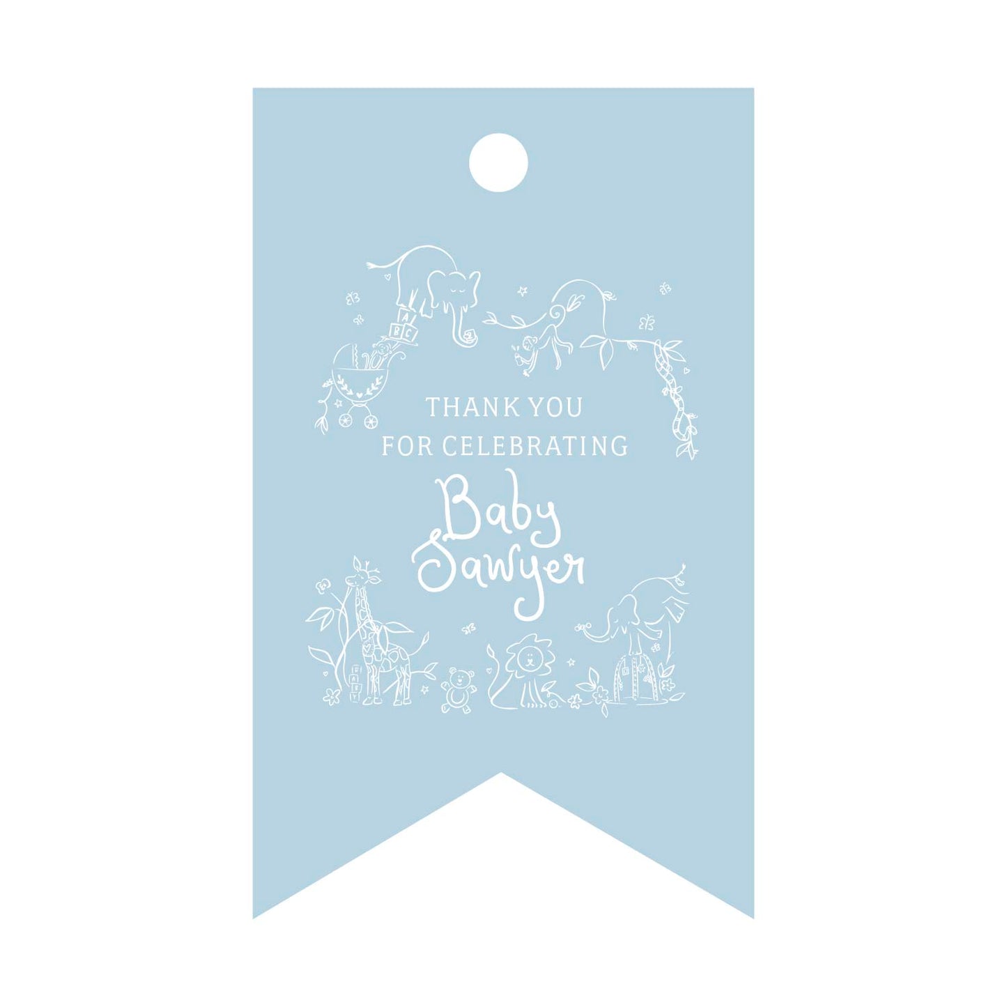 wild about baby | gift tags