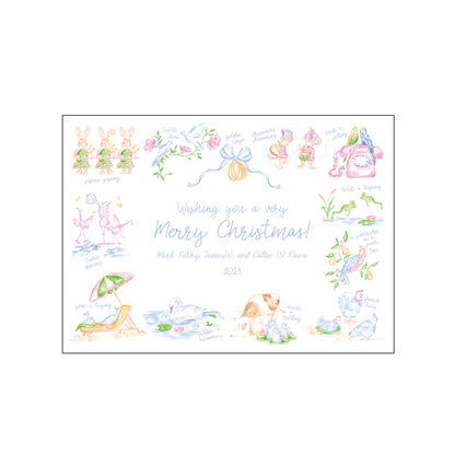 twelve days | holiday card | pearly gates designs