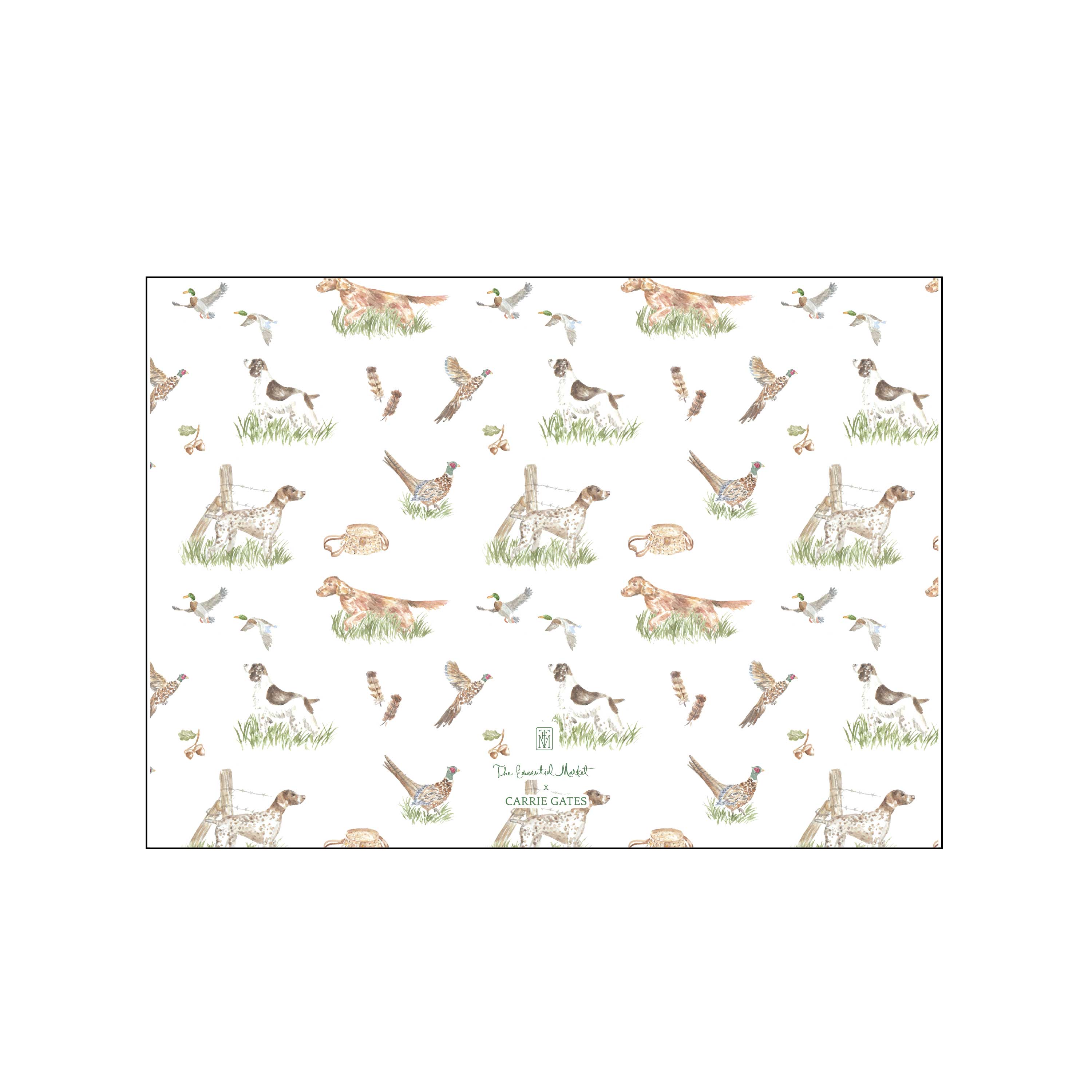 bird dogs | holiday card | pearly gates