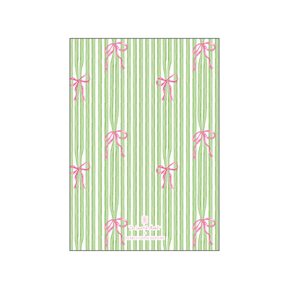 bow stripes | holiday card | pearly gates designs