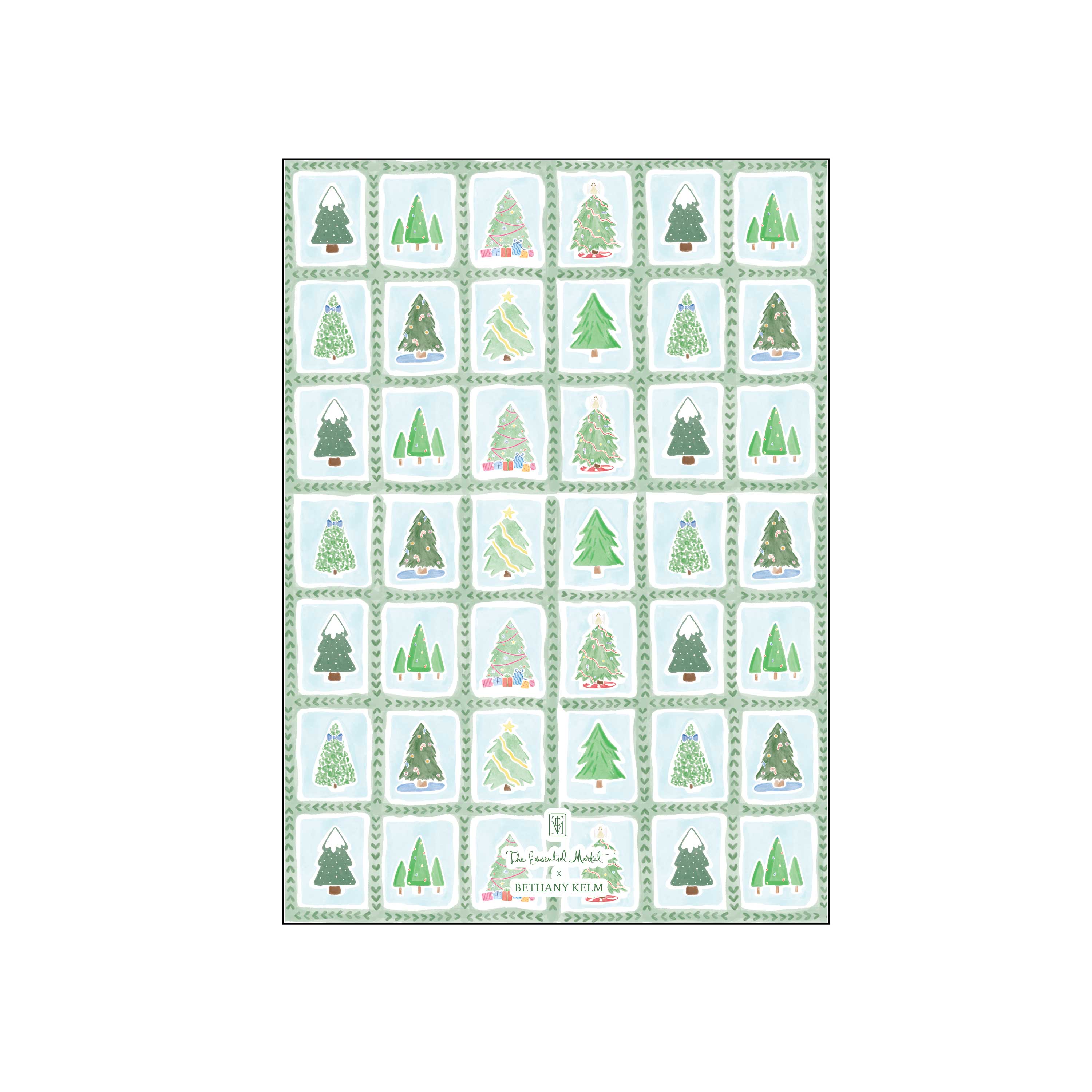 christmas tile | holiday card | bethany kelm