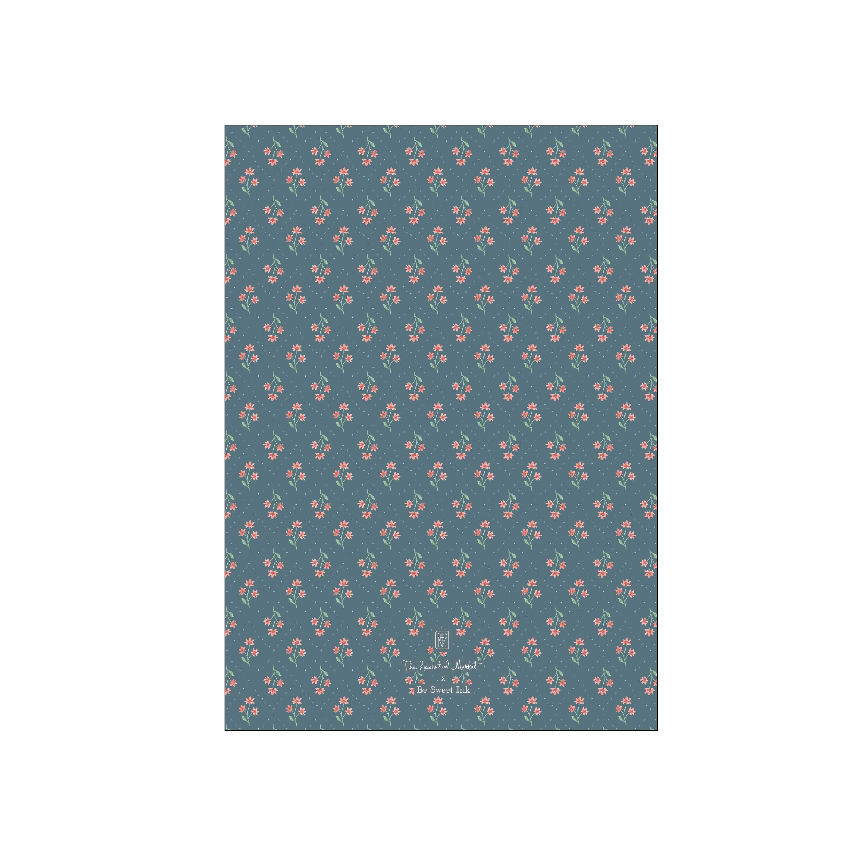coral christmas | holiday card | be sweet ink