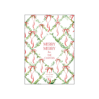 merry merry bows | holiday card | mesh by alex