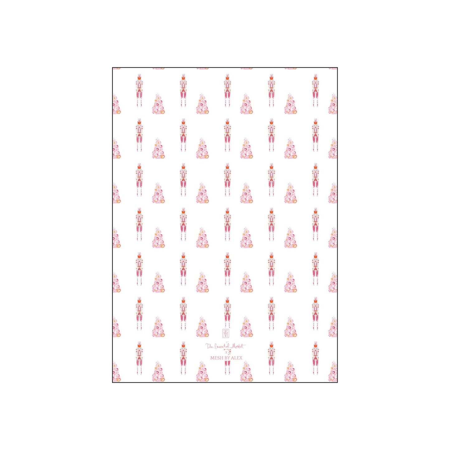 pink nutcracker | holiday card | mesh by alex