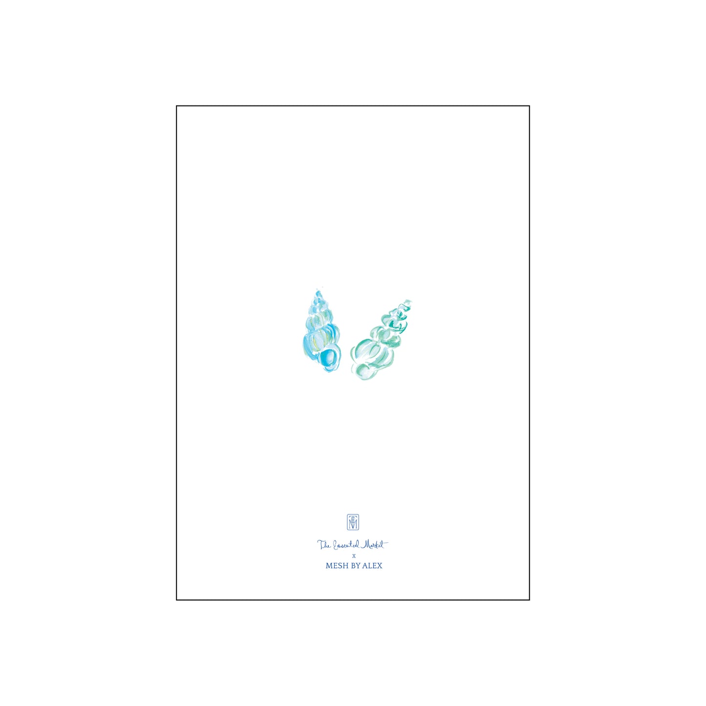 seashell | holiday card | mesh by alex