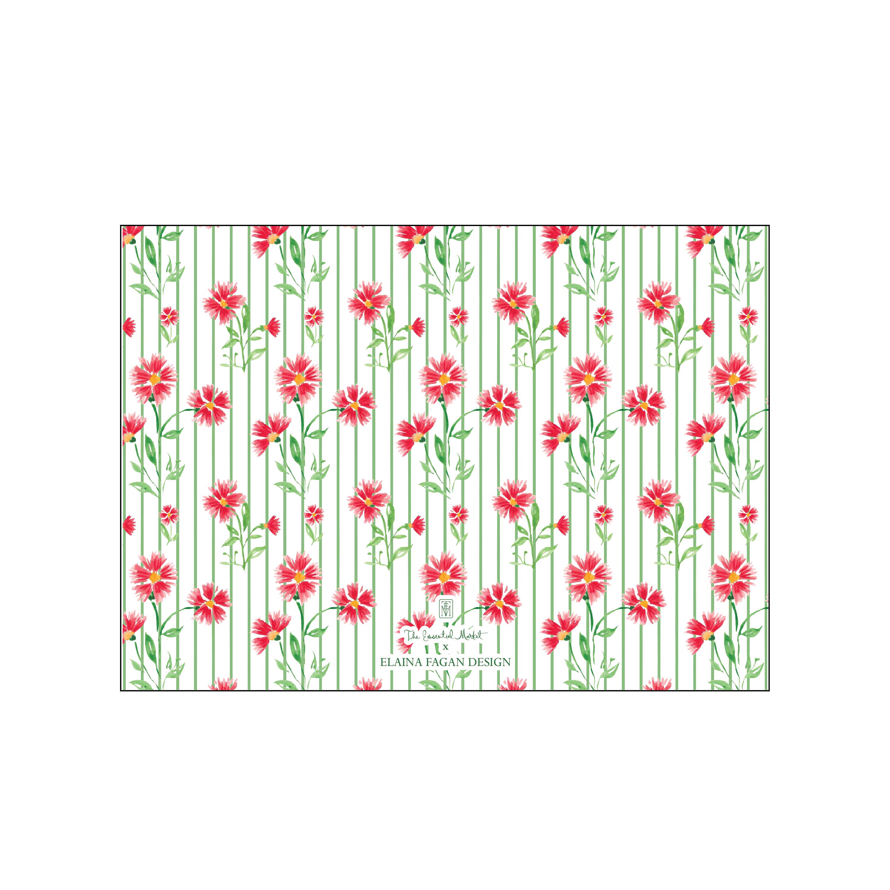 whimsical garden | landscape | holiday card | elaina fagan design