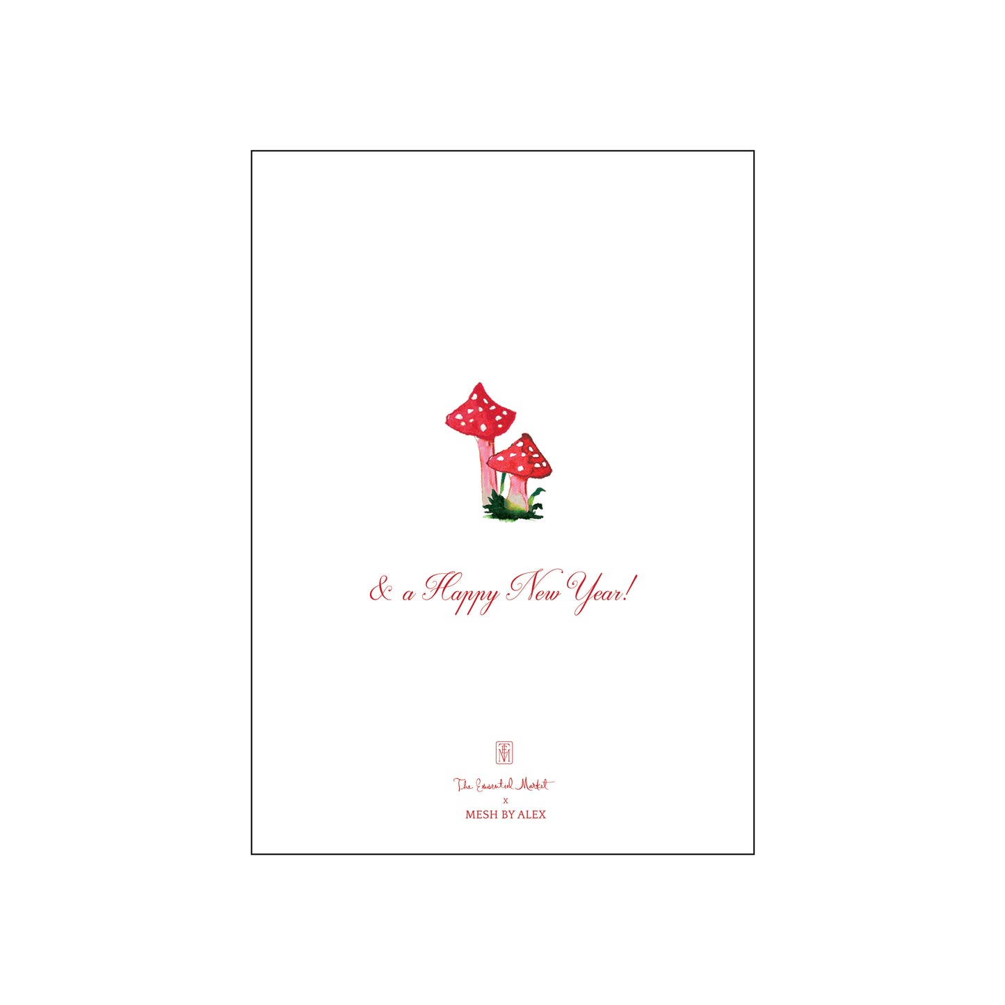 woodland cherry | holiday card | mesh by alex