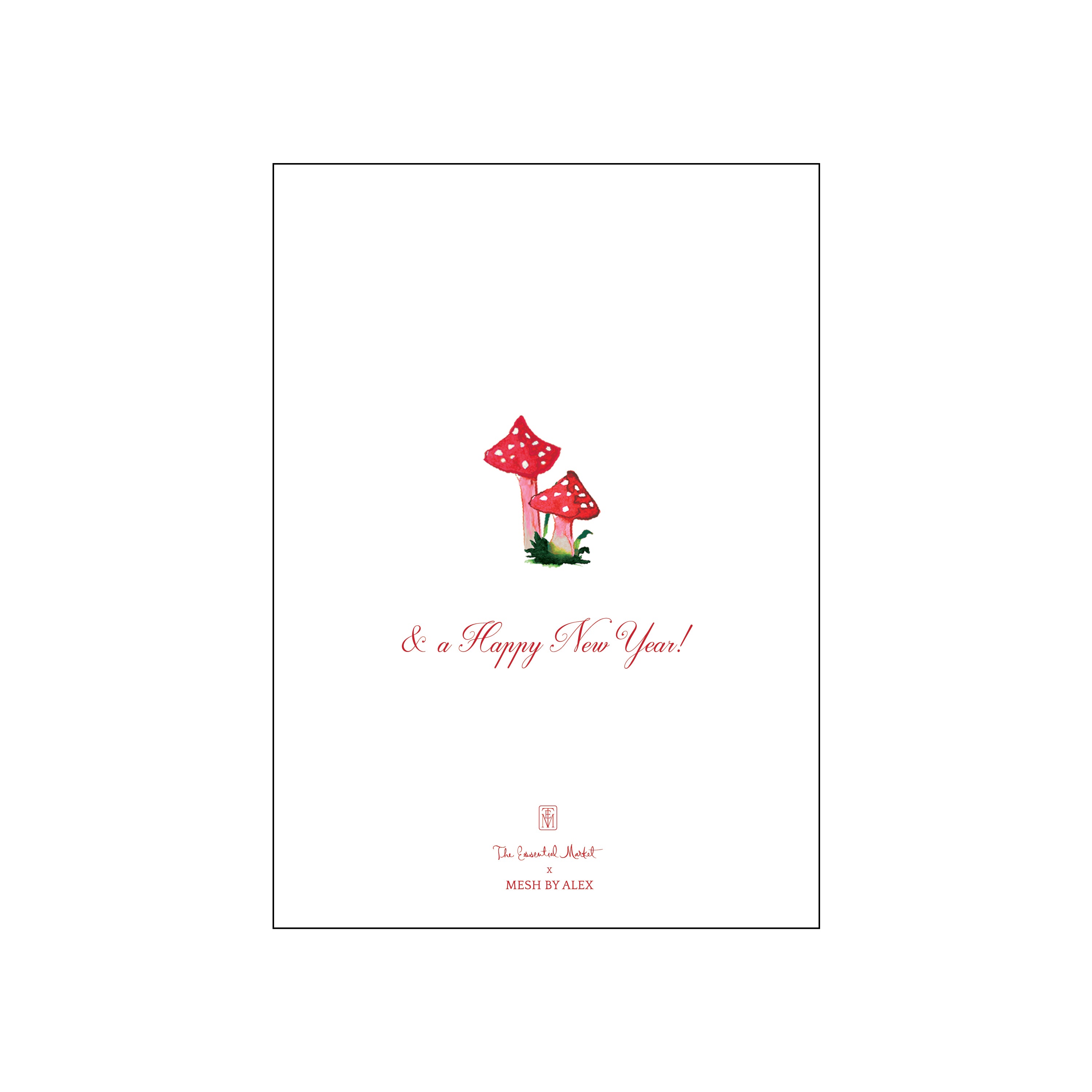 woodland cherry | holiday card | mesh by alex