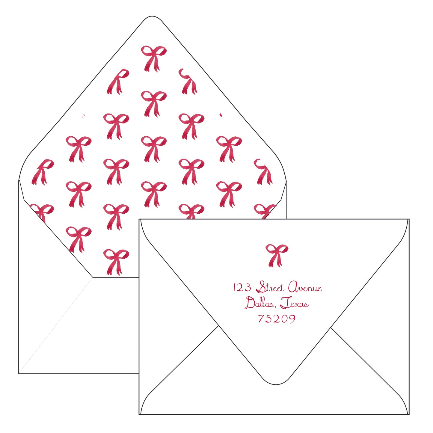 red tree gingham | holiday card | cedar street