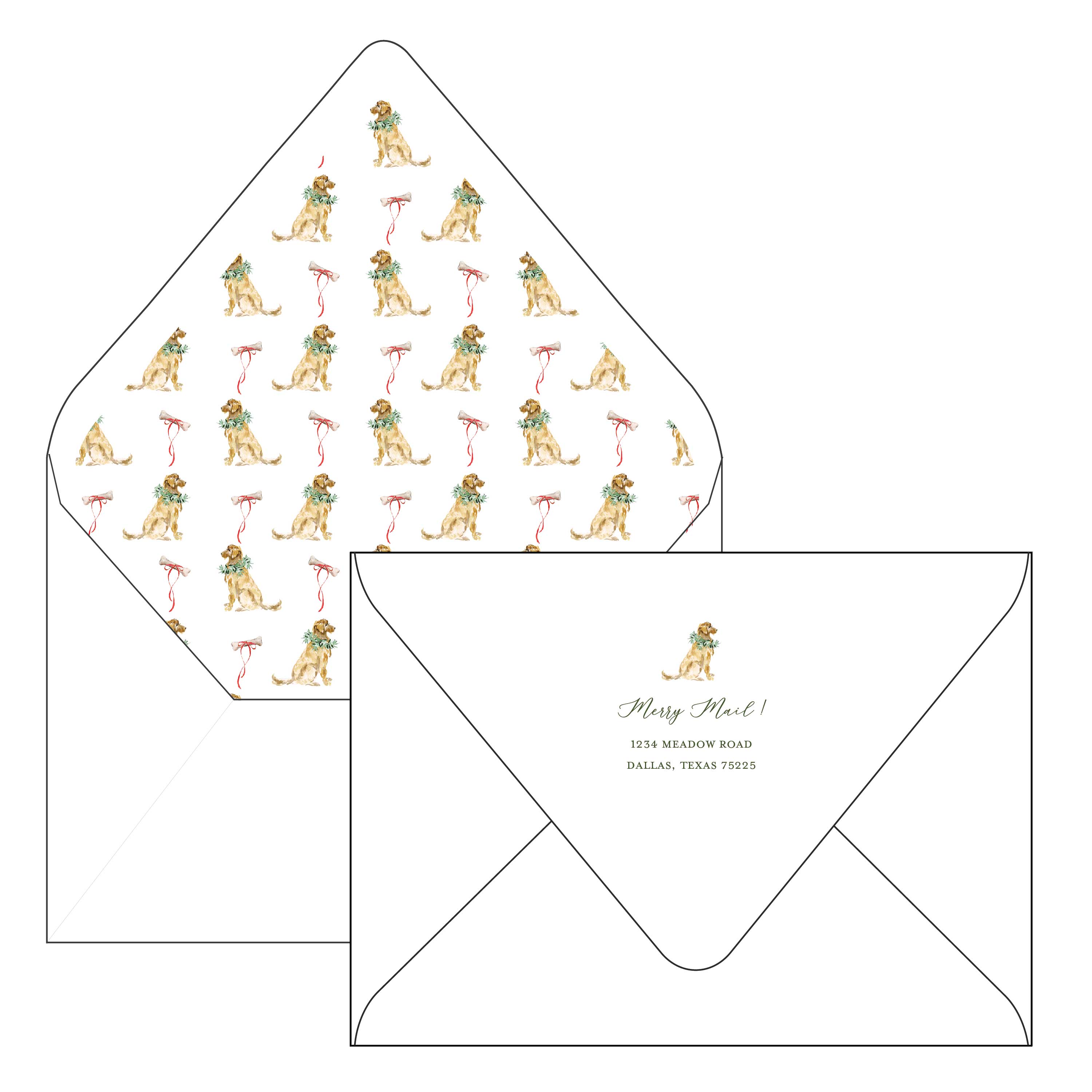 puppy love | holiday card | mesh by alex