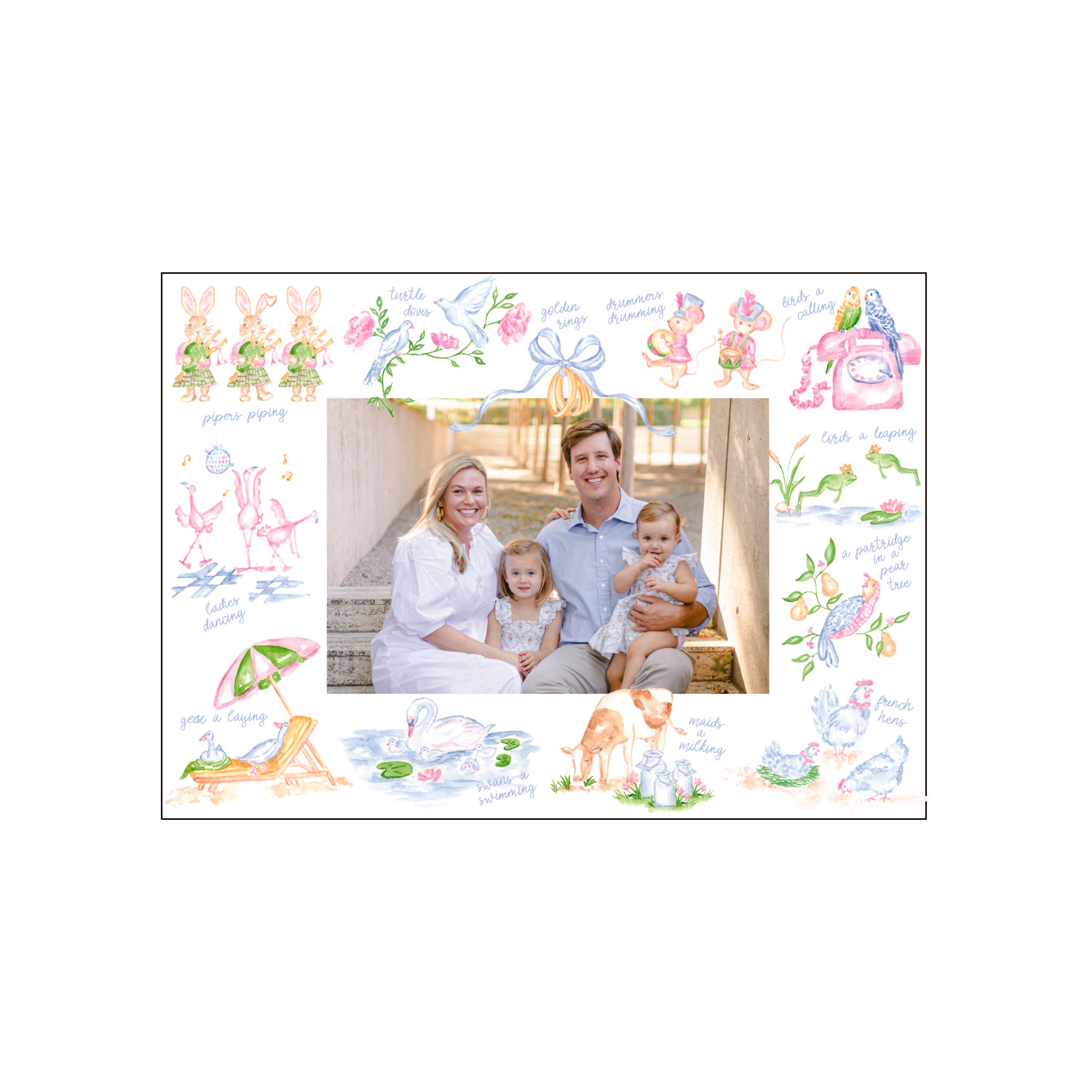 twelve days | holiday card | pearly gates designs