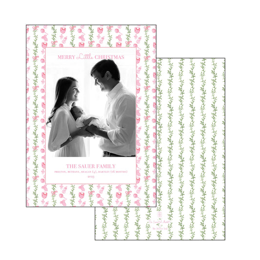 baby girl | holiday card | be sweet ink