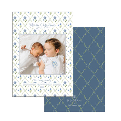 blue blessings | holiday card | be sweet ink