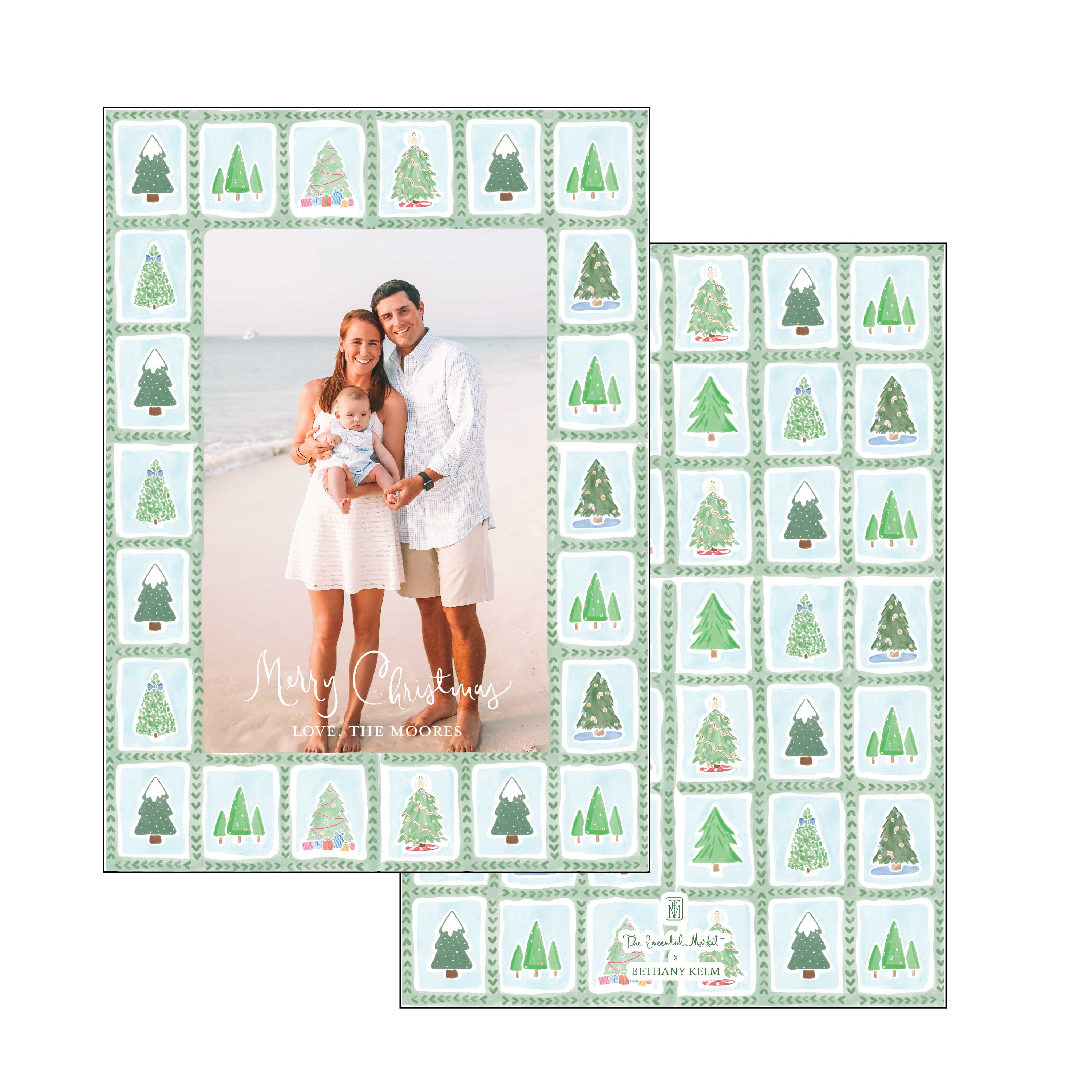 christmas tile | holiday card | bethany kelm