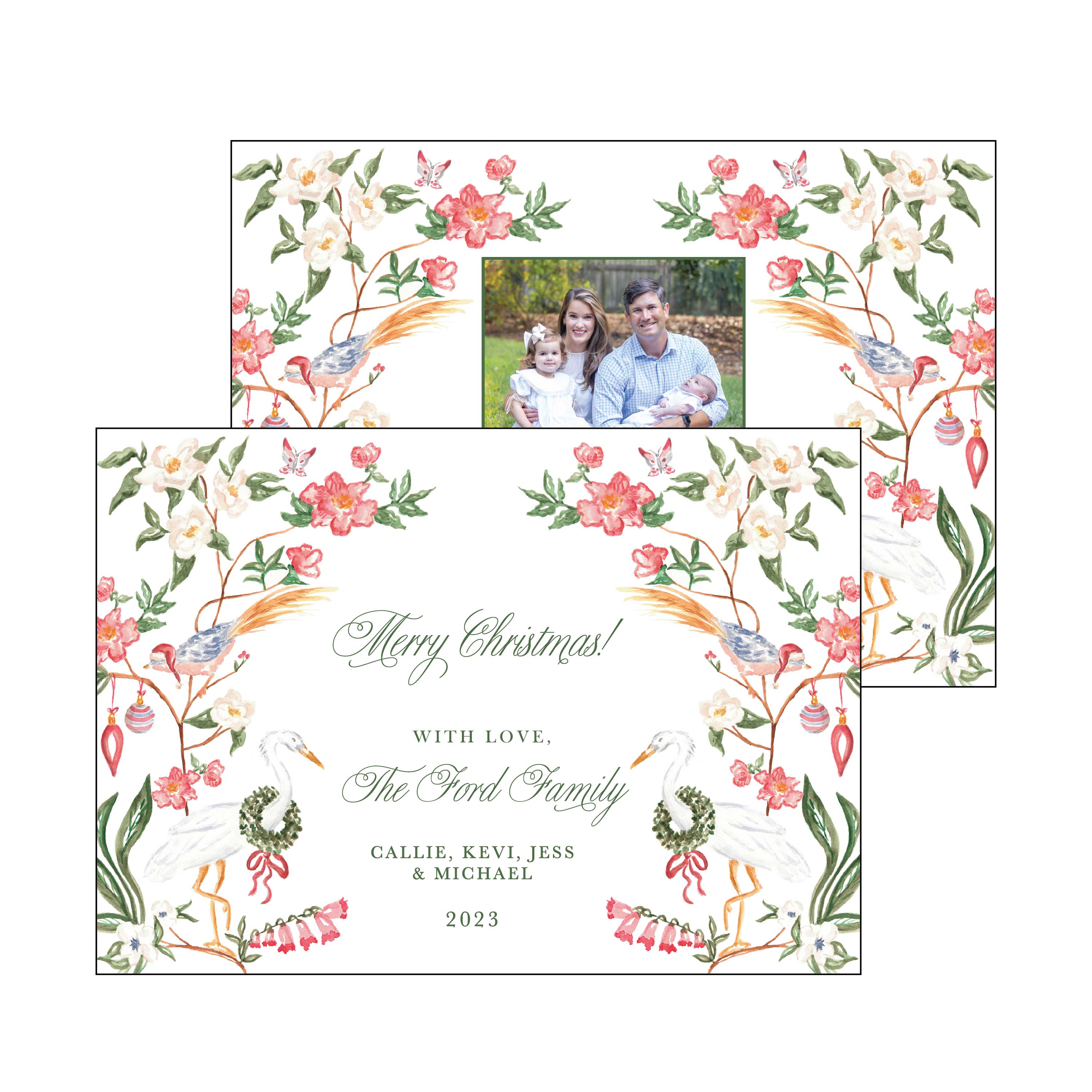 crane | holiday card | pearly gates designs