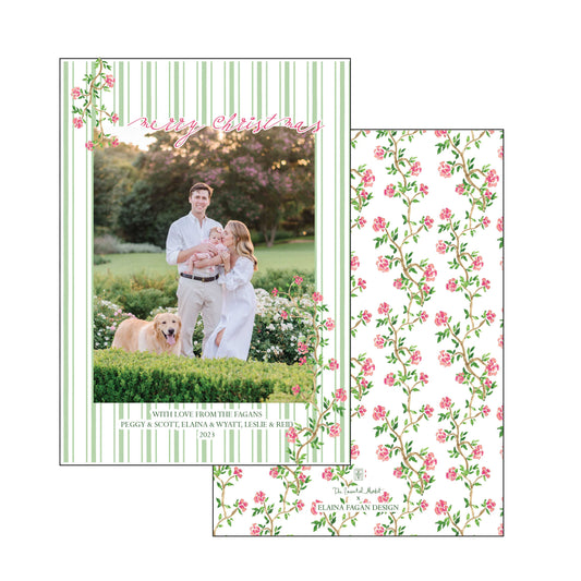 french garden | holiday card | elaina fagan design