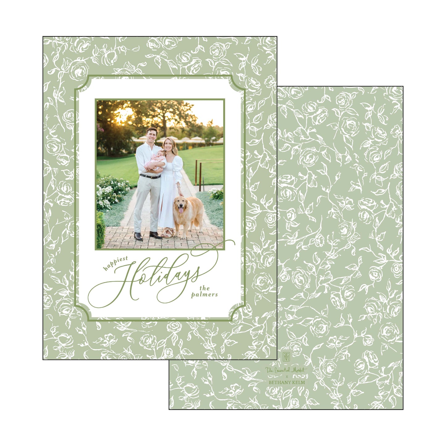 green garden script | holiday card | bethany kelm