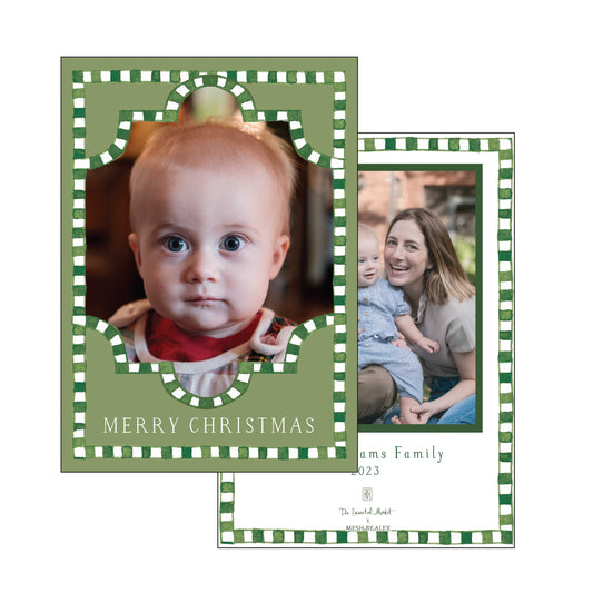 green and white christmas | holiday card | mesh by alex