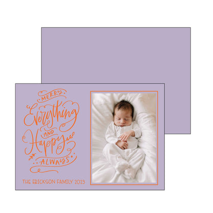 happy always | holiday card | foil-stamped
