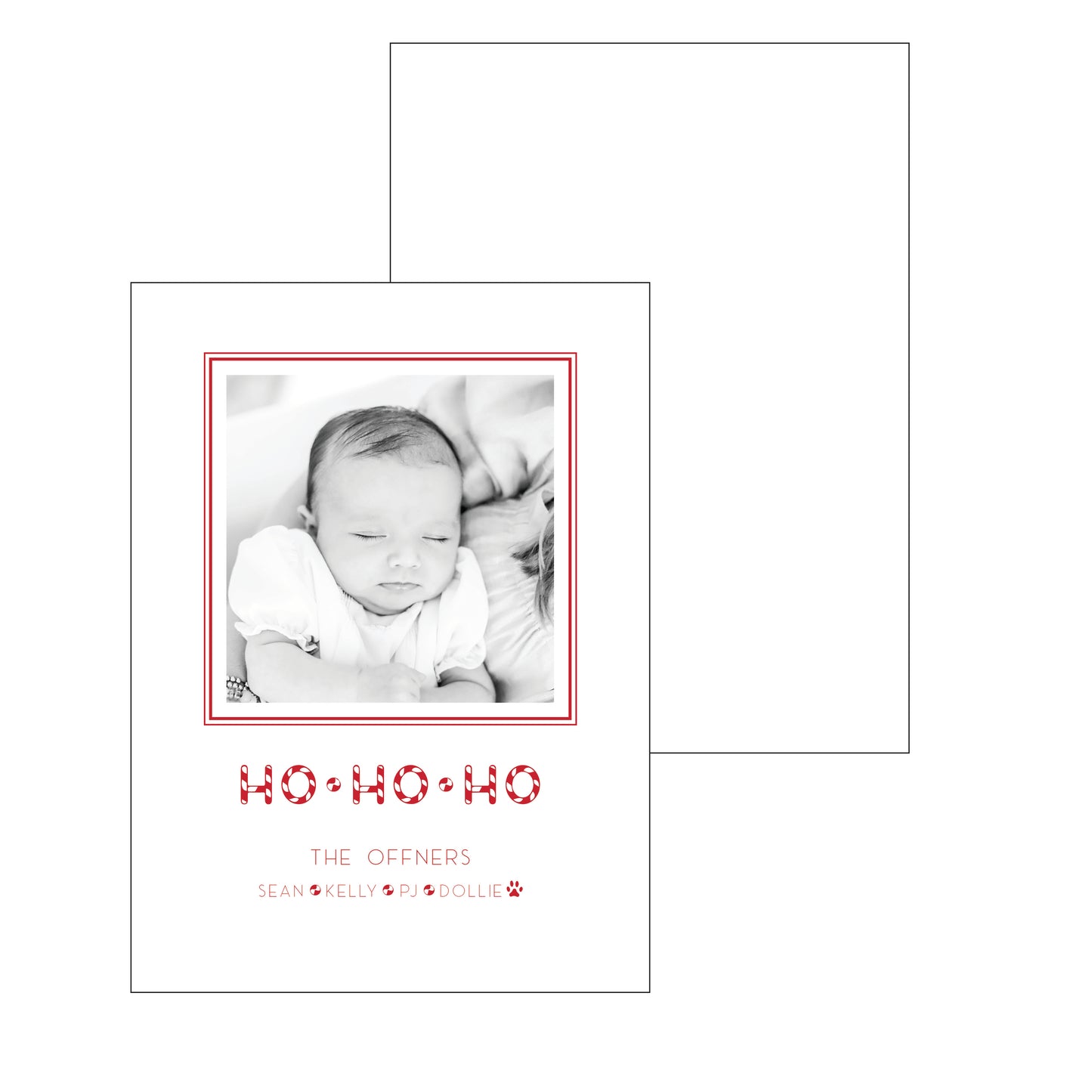 ho ho ho | holiday card | letterpress