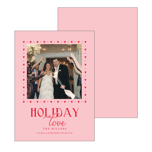 holiday love | holiday card | foil-stamped