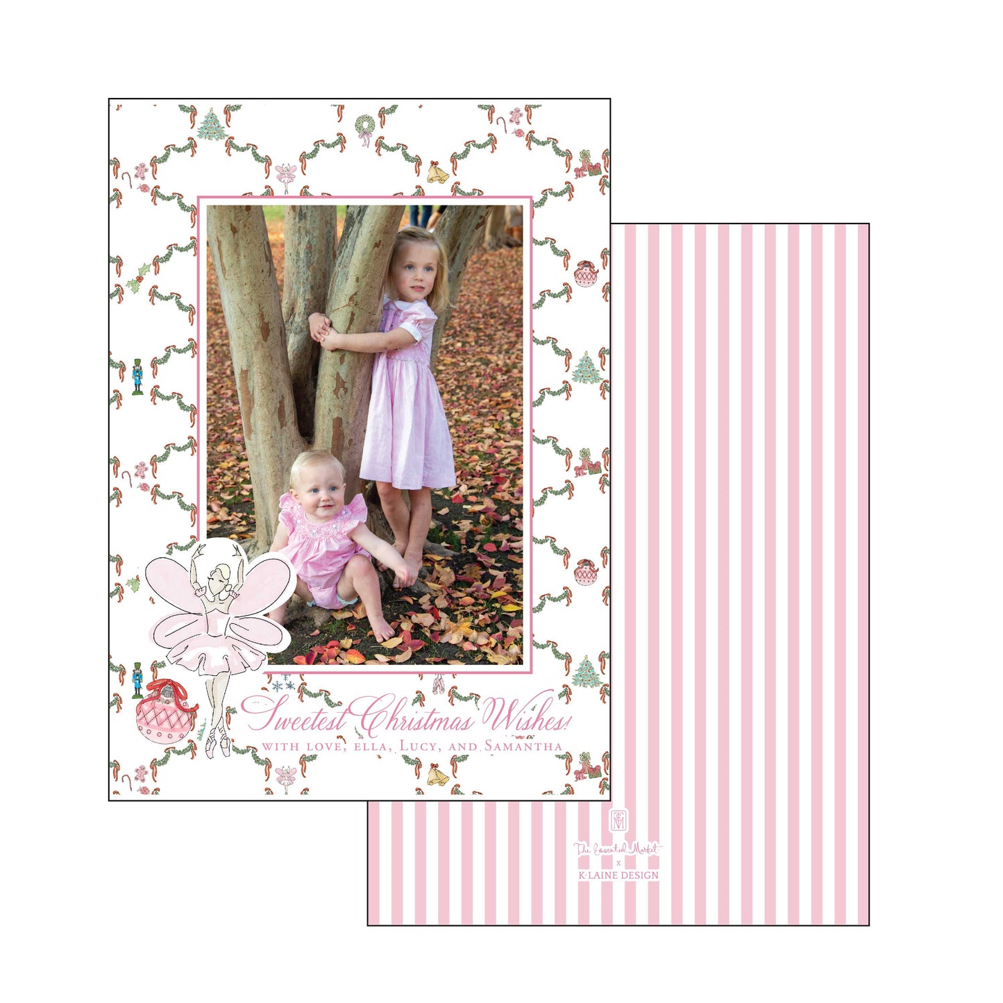 holiday plum fairy | holiday card | k laine design
