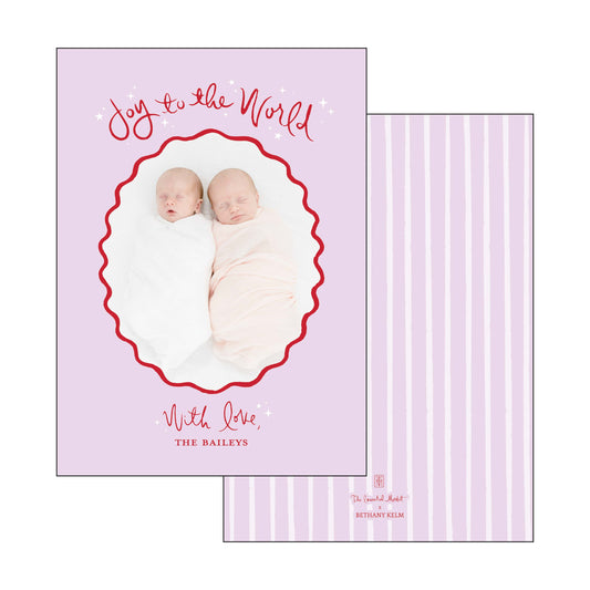 joy to the world hand lettering | holiday card | bethany kelm