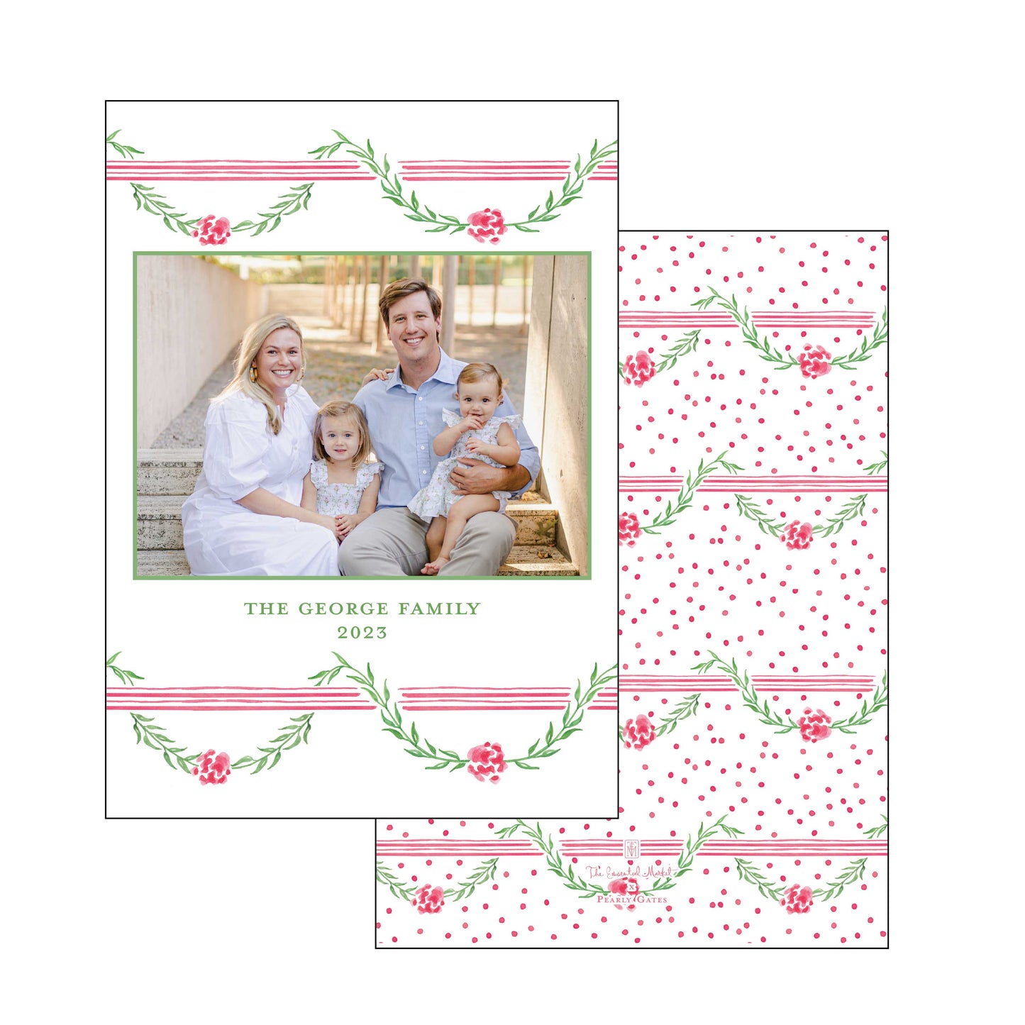 polka dot garland | holiday card | pearly gates designs