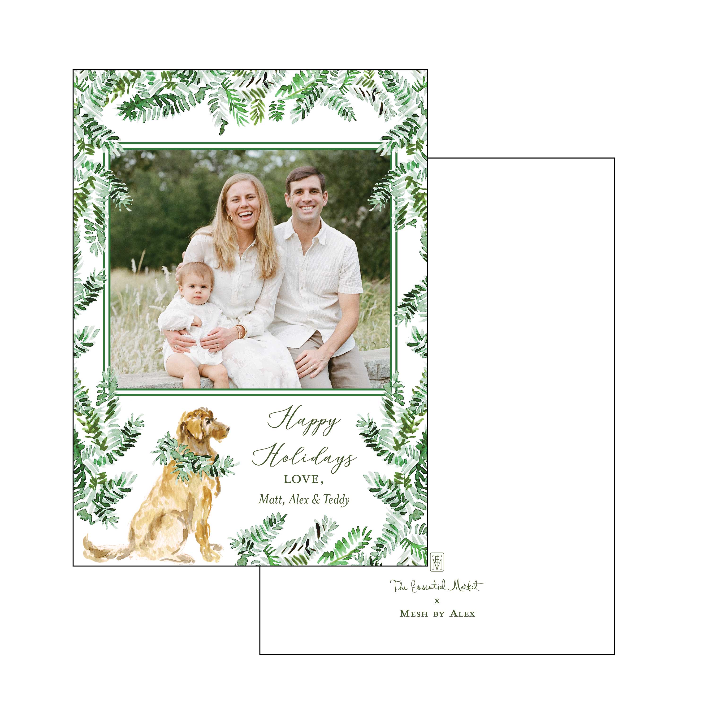 puppy love | holiday card | mesh by alex