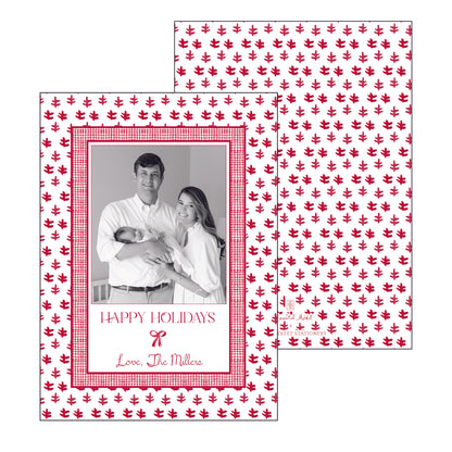 red tree gingham | holiday card | cedar street