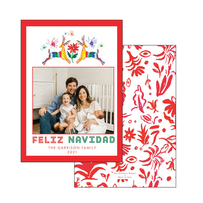colorful feliz navidad | holiday card | mesh by alex