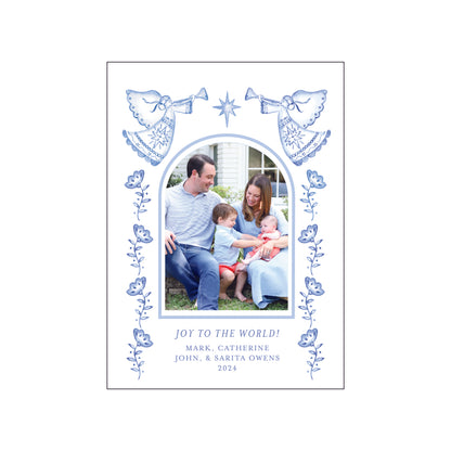 angel toile | holiday card | pearly gates designs