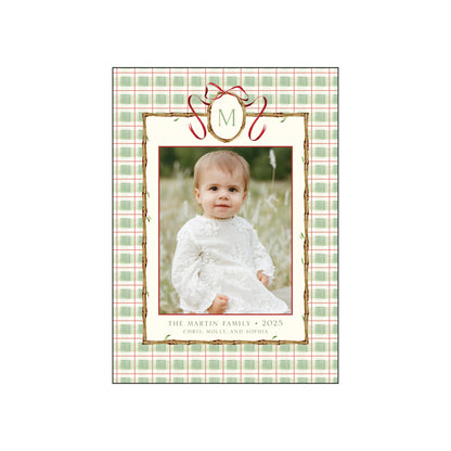 bamboo plaid | holiday card | bayberry kate
